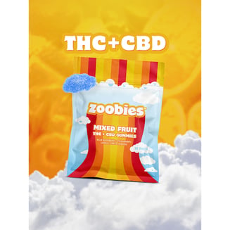 1:1 Mixed Fruit - Hybrid [10pk] (100mg CBD/100mg THC) by Zoobies
