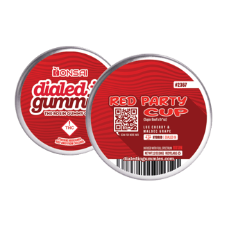 100mg - Red Party Cup #2367 - Rosin Gummies (10pk) by Dialed In Gummies