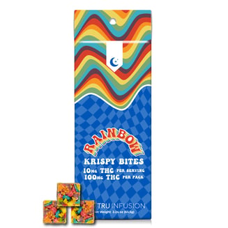 Rainbow Rice Crispy - Night Bites [10pk] (100mg) by TRU Infusion