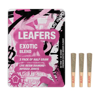 Leafers Exotic Blend Diamond-Infused Joints [3 x .5g] by Leafers