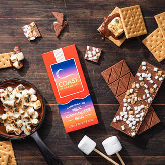 S'mores Milk Chocolate [20pk] (100mg) by Coast Cannabis Co™