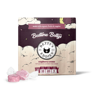 Bedtime Betty's Raspberry Creme [20pk] (200mg THC/400mg CBD/100mg CBN) by Betty's Eddies