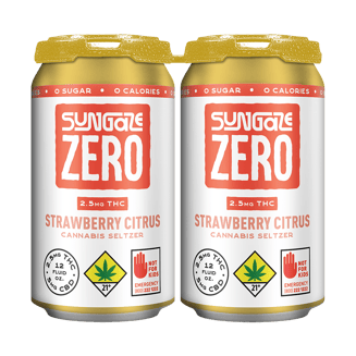 Sungaze Zero: Strawberry Citrus [2pk] (10mg CBD/5mg THC) by Sungaze