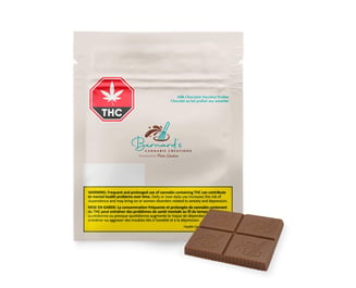 Hazelnut Praline Milk Chocolate (10mg) by Bernard's Cannabis Creations