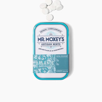 Balance 1:1 CBD Peppermint Mints (100mg CBD/100mg THC) by Mr. Moxey's