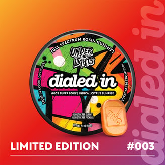 100mg - Super Boof #003- Rosin Gummies (10pk) by Dialed In Gummies