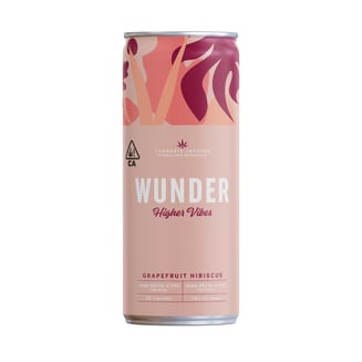 Higher Vibes Grapefruit Hibiscus (10mg THC/10mg Delta-8) by FIND WUNDER