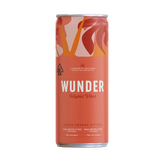 Higher Vibes Blood Orange Bitters (10mg THC/10mg Delta-8 per can) by FIND WUNDER