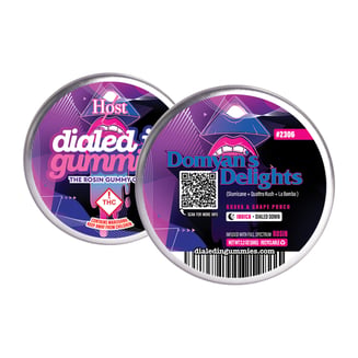 100mg - Domyan's Delights #2306 - Rosin Gummies (10pk) by Dialed In Gummies