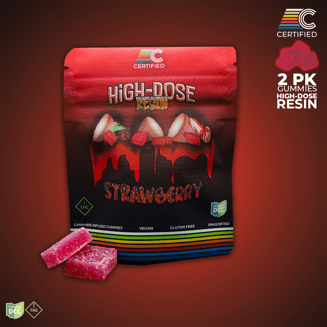 High-Dose Strawberry Gems [2pk] (110mg) by CERTIFIED