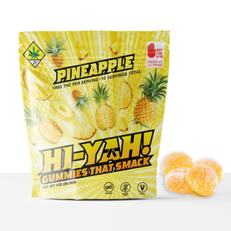 Pineapple Rosin Gummies (100mg THC) by HI-YAH
