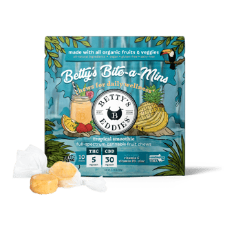 Betty's Bite-a-Mins - Tropical Smoothie [10pk] (50mg THC/300mg CBD)