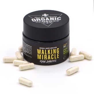 Walking Miracle FSE NanoRSO Capsules [10pk] (20mg THC per capsule) by Steel City Greats