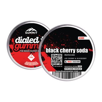100mg - Black Cherry Soda #2409 - Rosin Gummies (10pk) by Dialed In Gummies