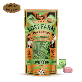 Sour Melon x Northern Lights [10pk] (100mg) by Lost Farm