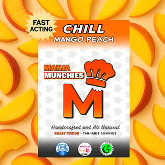 Chill Mango Peach [10pk] (100mg) by Manja Munchies