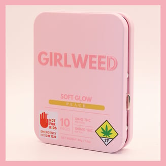 Peach Vanilla + Lion's Mane [10pk] (100mg) by GIRLWEED