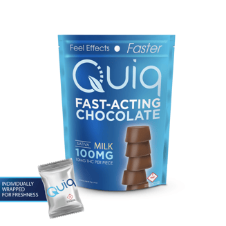 Milk Chocolate - Sativa [10pk] (100mg) by Quiq