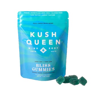 Gummies Rx Bliss CBG + CBD Chews [30pk] (450mg CBD/450mg CBG) by Kush Queen