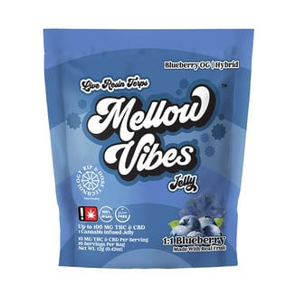 :1 Blueberry - Blueberry OG [Single] (100mg CBD/100mg THC)