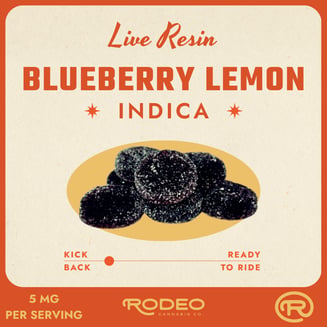 RC Blueberry Lemon Live Resin Gummies 98.60mg I 00568 20pk