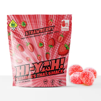 Strawberry Rosin Gummies (100mg THC) by HI-YAH