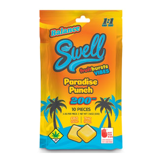 Balance Vibes - Paradise Punch [10pk] (100mg THC/100mg CBD) by Swell