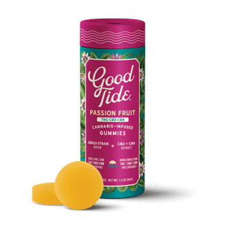 Passionfruit 2:1:1 CBD + CBN Single-Strain Rosin Gummies | Sleep | 200mg by Good Tide