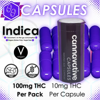 Indica [10pk] (100mg) by Cannavative