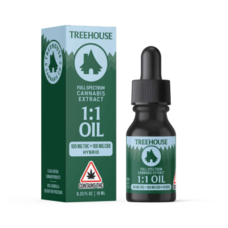 1:1 Hybrid (100mg THC/100mg CBD) by Treehouse Cannabis - ME