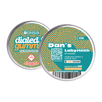 100mg - Dan's Labyrinth #2402 - Rosin Gummies (10pk) by Dialed In Gummies