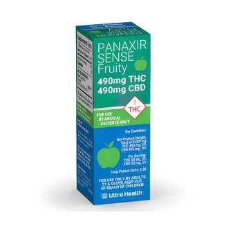 1:1 Combo Oil Fruity Flavored [10ml] (490mg CBD/490mg THC) by Panaxia