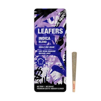 Leafers Indica Blend Diamond-Infused Joint [1g] by Leafers
