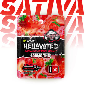 Strawberry  Haze [1pk] (100mg) by Hellavated