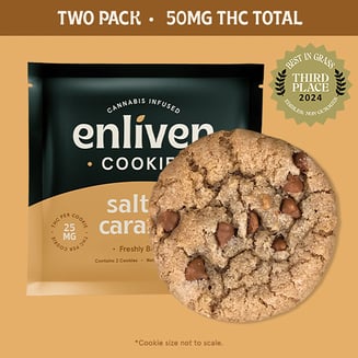 Salted Caramel Cookie [2pk] (50mg) by Enliven