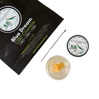 Blue Dream CBD Crumble with CBG & CBN-- THC Free by Chime & Chill