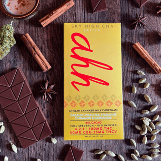 Sky High Chai 4:2:1 (100mg THC/50mg CBG/25mg THCV) by Ahh Moments