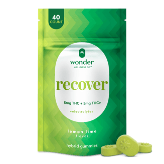*Wonder | Recover 1:1 Lemon Lime Gummies [40pk] (200mg THC/200mg THCv) by * Wonder Wellness Co.™