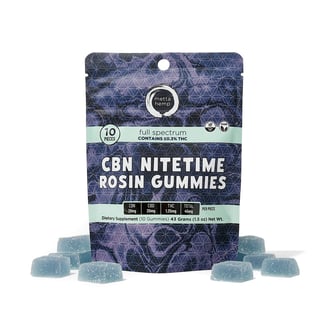 CBN Nitetime - Blueberry [10pk] (200mg CBN/200mg CBD/12.5mg THC) by Metta Hemp