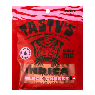 Hard Candy Black Cherry [10pk] (100mg) by Tasty's