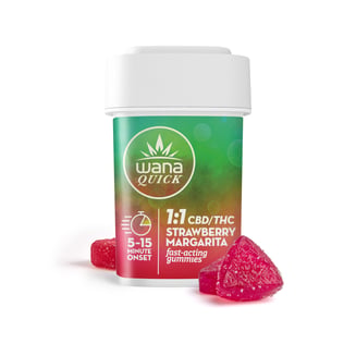 1:1 Strawberry Margarita [10pk] (100mg CBD/100mg THC) by Wana