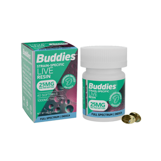 Buddies Brand: 25mg Indica [40ct] (1000mg)