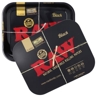 Black Rolling Tray