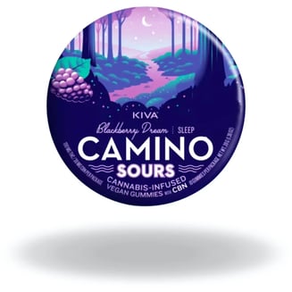 Camino Sours-Blackberry Dream with CBN & CBD 10:10:10 Cannabis-Infused Vegan Gummies-00448 by Camino