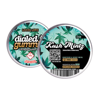 100mg - Kush Mintz #2510 - Rosin Gummies (10pk) by Dialed In Gummies
