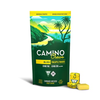 1:1 'Bliss' Pineapple Paradise [20pk] (200mg THC/200mg CBC) by Camino