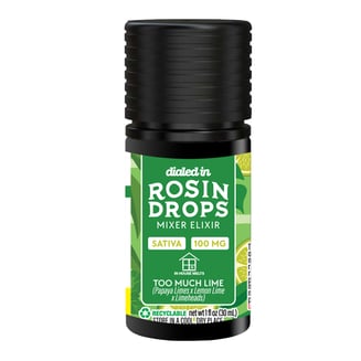 100mg - Too Much Lime #501 - Rosin Drops by Dialed In Gummies