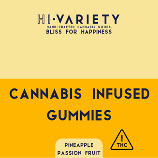 1:1:1 Bliss [10pk] (400mg CBD/400mg THC/400mg CBC) by Hi Variety