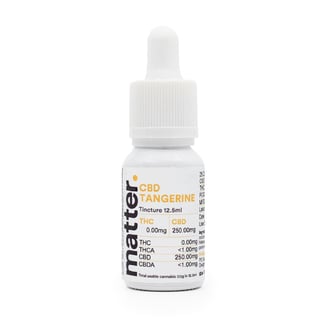 1:1 Tangerine (100mg CBD/100mg THC) by matter.