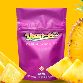 Pineapple Indica [10pk] (100mg) by Yum-eez
